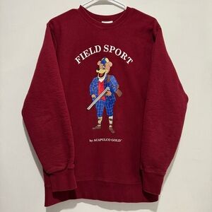 Field Sport Burgundy Crewneck Sweatshirt